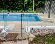 glass swimming pool Fencing