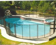Safety fence around Pool