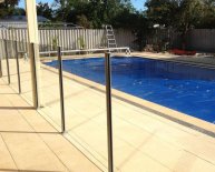 Semi frameless Glass pool fence